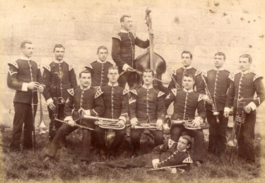 Postcard of 1st Battalion Band, Limerick.
