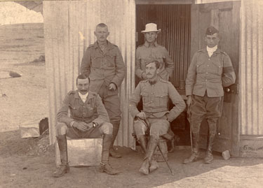 Officers group including Lt Merriman and other regiments