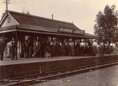 Elandslaagte Station after occupation