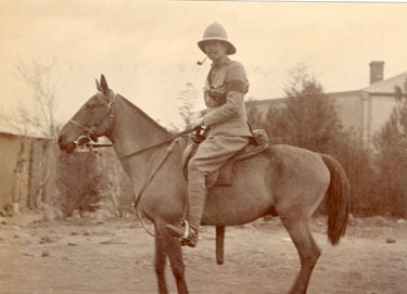 Unidentified mounted soldier