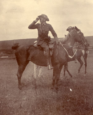 Unidentified mounted soldiers