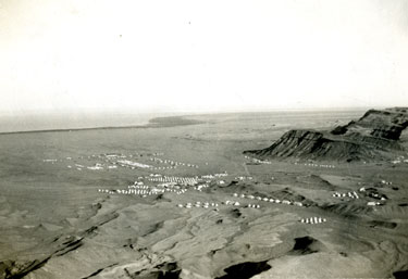 Tented camp at Fayid taken from the Big Flea inland from Port Suez