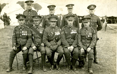 Members of the 2nd Battalion Manchester Regiment who were all in action in Mesopotamia during 1920