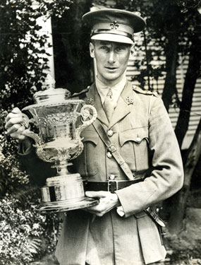 Lieutenant G L Archdale, winner of British Army Rifle Championship.