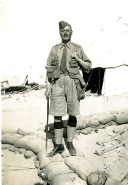 Captain Claud Webb, who served 22 years in 1st Battalion