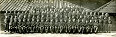 Officers Group from Ashton Home Guard commanded by Lieutenant Colonel F R Halliwell MC.