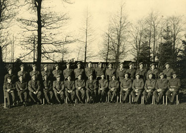 Group of officers from the 1st Battalion.