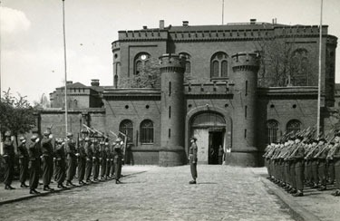 Changing the Guard outside the main gate of Spandau Gaol.