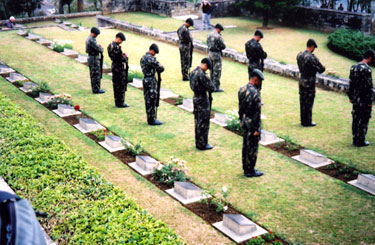 Remembrance Service in Kohima Cemetery