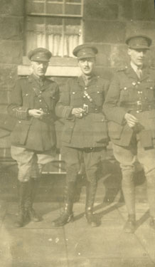 Three unknown junior officers