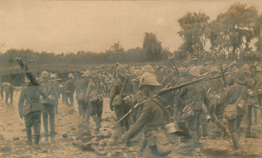1st Battalion on trek