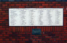 View: MR00231 Engraved memorial listing men of battalion who served as volunteers in the Anglo Boer War