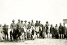 View: MR00538 1/6th Battalion Sergeants riding donkeys