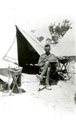 View: MR00619 Unknown officer from 7th Battalion outside his tent