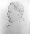 View: MR00711 Drawing of Lieutenant Colonel Wilfrith Elstob VC, DSO, MC drawn by his friend J Hubert Worthington