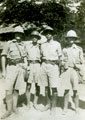 View: MR00963 Lieutenant T B L Churchill on left with members of the Chin Levies.