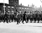 View: MR01138 Guard of Honour by 9th Battalion on the occasion of the visit of King George VI.
