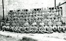 View: MR01382 B Company 8th Battalion Group Photograph, Company Commander Major Wilson.