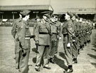 View: MR01436 Brigadier 'Ben' Brittorous of the Manchester Regiment inspecting Manchester Companies of the Home Guard.