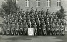 View: MR01467 Group of Warrant Officers and Sergeants from 1st Battalion with Lord Mayor of Manchester and a Manchester Councillor.