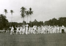 View: MR01660 Band and drums beating the retreat at Tepah.
