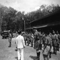 View: MR01719 Major Robert Clutterbuck inspecting the Sarawak Rangers