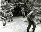 View: MR01729 Soldiers on routine patrol crossing river