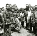 View: MR01737 Local Home Guard and some members of 'B' Company with tiger shot by locals.