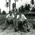 View: MR01742 2nd Lieutenants Reid and Hanson relaxing under the palm trees