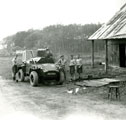 View: MR01745 Men from 'B' Company re-fueling scout car