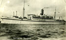 View: MR01747 HMT Empire Trooper sailing from Southampton en route to Singapore with first draft of reinforcements to the 1st Battalion