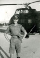View: MR01752 Lieutenant Geoffrey Lee in front of Royal Navy helicopter first used in Tapah