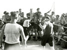 View: MR01758 Blind boxing match on board the troopship Empire Halladale
