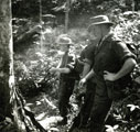 View: MR01778 B' Company patrol taking a break whilst in the jungle.