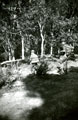 View: MR01784 Men on patrol cautiously entering the jungle