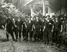 View: MR01785 Group of men from the Mortar Platoon rather wet after returning from patrol