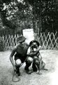 View: MR01796 Unidentified dog handler with his dog