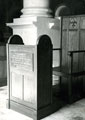 View: MR01807 Bishops Chair dedicated to the men from the Manchester Regiment who died in Malaya