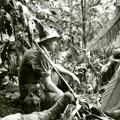 View: MR01819 6 Platoon 'B' Company out on patrol taking a quick break before moving on.