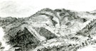 View: MR01838 Kohima from original sketch by Captain J W Cook R A