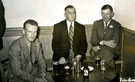 View: MR01937 Sergeant Harold Bellis centre, with unknown man and Captain Clutterbuck to the right.