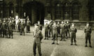 View: MR01974 8th Ardwick Battalion, parade outside Drill Hall