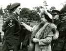 View: MR02016 Lance Corporal Webb receiving the Military Medal from HM Queen Elizabeth
