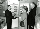 View: MR02021 HM Queen Elizabeth, the Queen Mother meeting an old comrade at the opening of the Manchester Regiment Museum.
