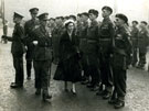 View: MR02027 Princess Margaret inspecting Guard of Honour provided by 8th Battalion.