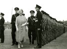 View: MR02036 The Queen Mother inspects the 9th Battalion at the presentation of Colours