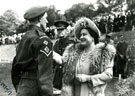 View: MR02037 Lance Corporal Webb receiving the Military Medal from HM Queen Elizabeth the Queen Mother
