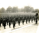 View: MR02042 HM King George V addressing detachments of the Regular Battalions and all Territorial Battalions after becoming Colonel in Chief