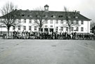 View: MR02101 Group of men from the Old Comrades Association visiting 1st Kings Regiment in Berlin.