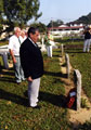 View: MR02151 Group of Malayan Veterans at a cemetery in Malaya